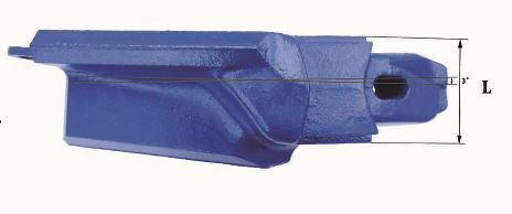 Dents de godet Fastkey FK11 C60 R - 75,40 kg - Épaisseur de lame 60 mm_2