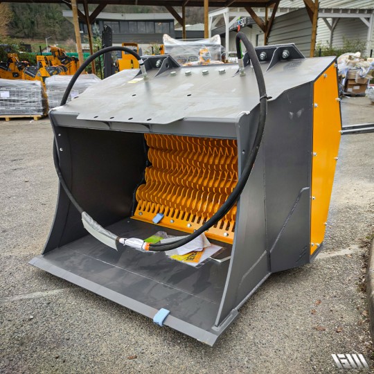 Godet cribleur/broyeur avec rotor et étoile - multi applications pour pelles, mini-pelles, mini-chargeuses et chargeuses compactes - VIPER METAL_2