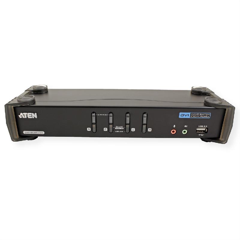 Aten cs1784a switch kvm dual-link dvi, usb, audio, 4 ports_2