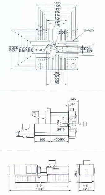 HX 688 - Machine de moulage par injection plastique Hysion - Capacité d’injection 3181 cm³, économie d'énergie et haute précision_2