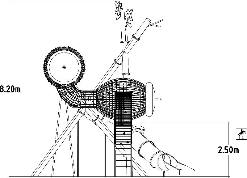 Jeux à grimper thématiques Acorn Village réf-8071536 - Hags - Structure pour aire de jeux pour enfants de 5 à 12 ans_2