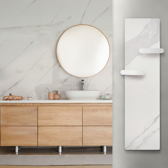 KERAMOS HUG Nativ Radiateur connecté salle de bains 1000W Céramique marbre Blanc - Intuis - K164713_2