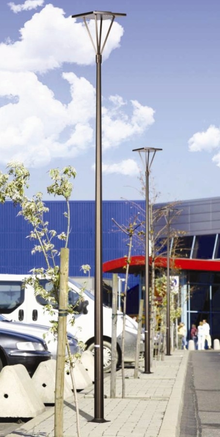 Mât d'éclairage public - aluminium - gamme CC droits - hauteur 4 à 6m - diamètre base 120 mm_0