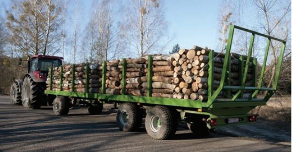 Remorque équipée d’une peinture anticorrosion et d’une construction solide