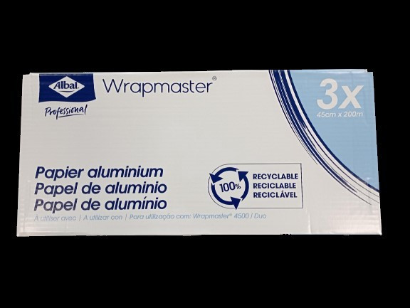 Albal bobine aluminium 45cmx200m pour wrapmaster 4500 carton de 3 bobines_2