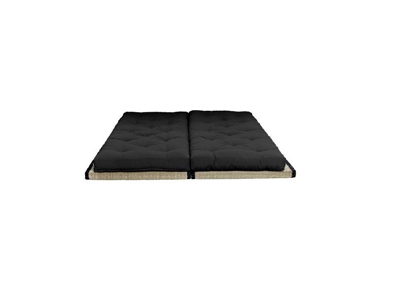 Banquette futon tatami CHICO gris foncé - Couchage 140x200 cm ou 2 x 70x200 cm - Marque KARUP_2