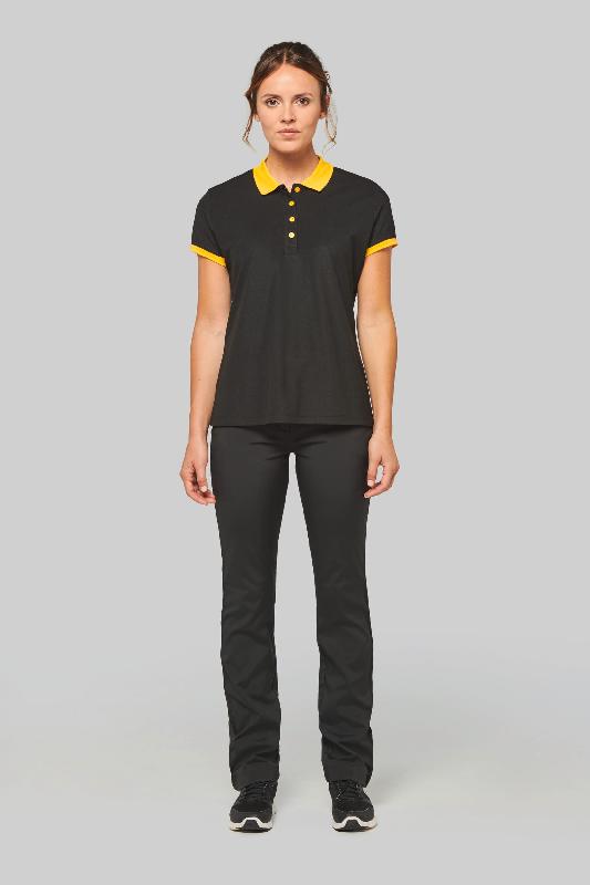 Polo piqué performance femme - PROACT - Réf: PA490 - Ultra résistant, léger et respirant_2