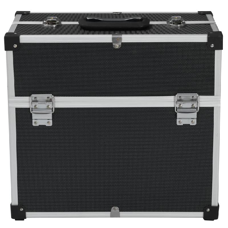 Vidaxl boîte à outils 38x22,5x34 cm noir aluminium 91849_2