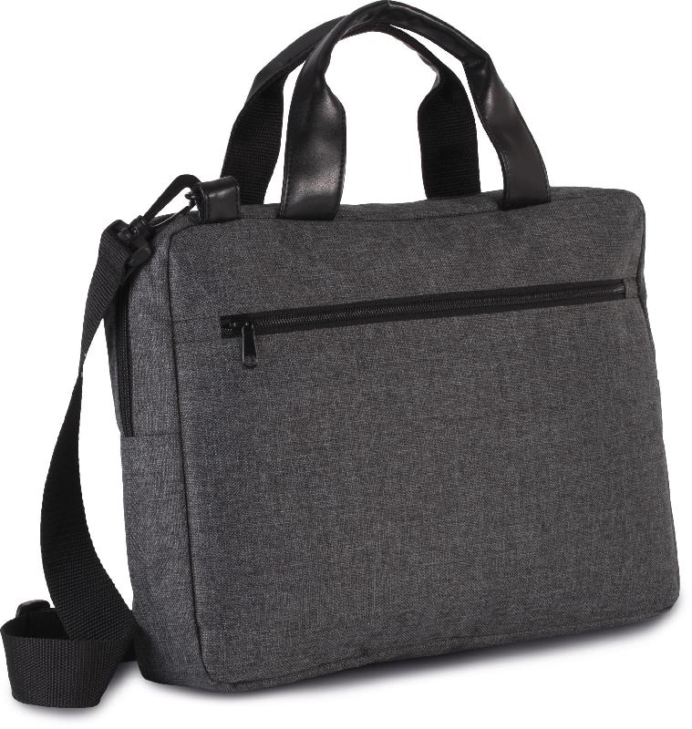 Sac porte-document / Ordinateur - Polyester 600D - Compartiment matelassé 13 pouces - Réf: KI0426 - Kimood_2