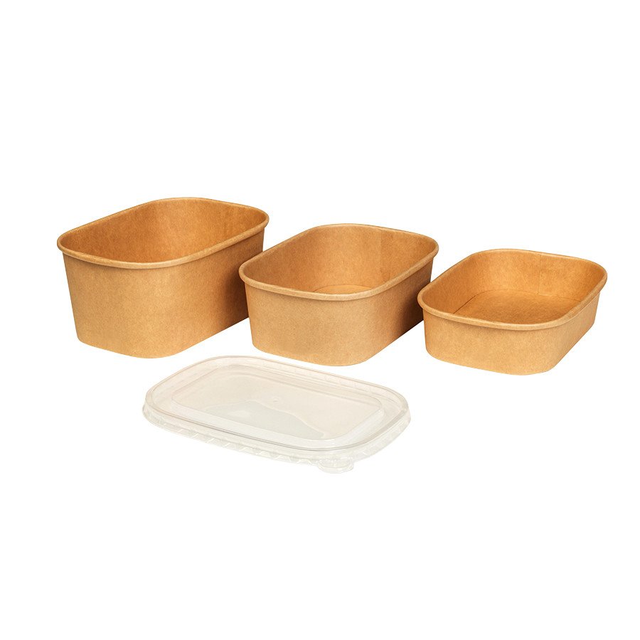 30 barquettes traiteur en kraft - 750ml - étanches et empilables avec couvercle_2