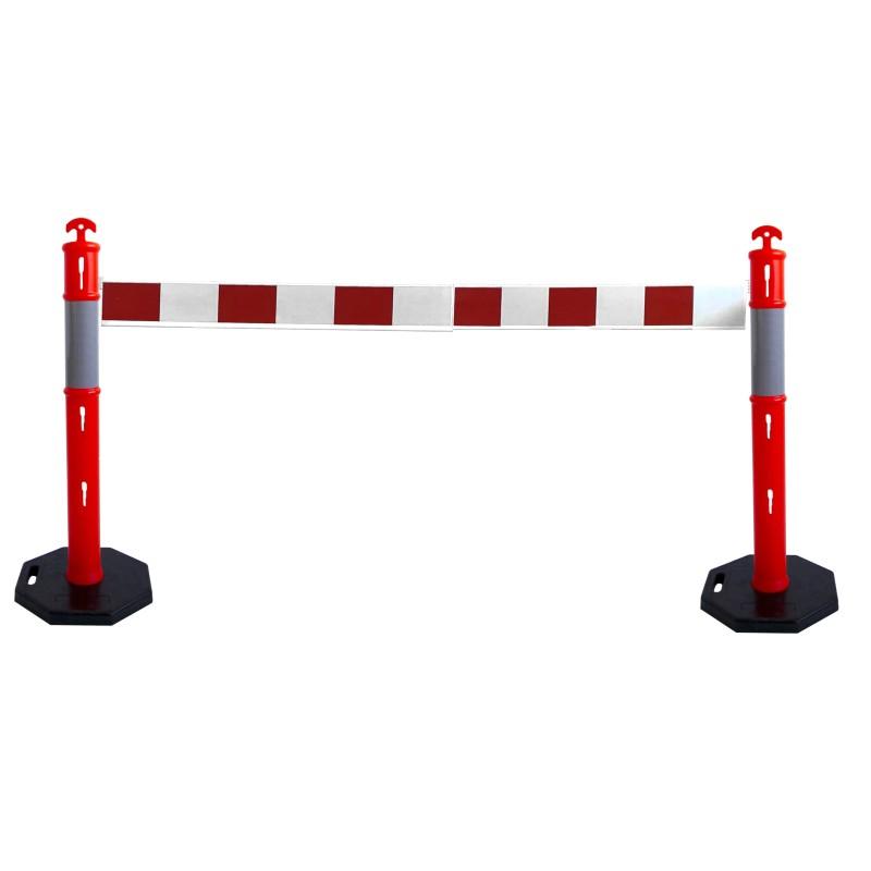 Balise haute visibilité avec barrière extensible - 2 / 1_2