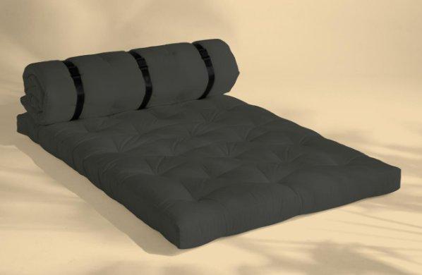 Canapé d'extérieur convertible Buckle-Up - Gris anthracite - Design, résistant, transformable en matelas 1 place_2