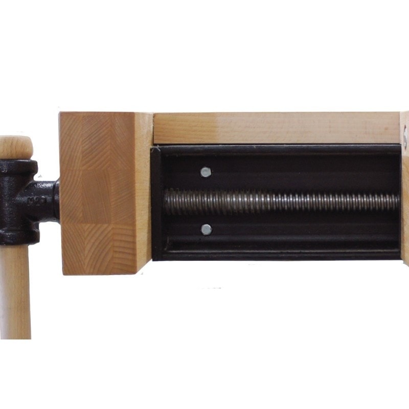 Établis Holzkraft HB 2010 - 5102102 en hêtre rouge massif avec presses à guidage stable_2