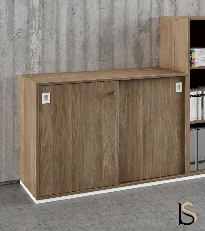 Armoire avec portes coulissantes - Quadrifoglio - Chêne Canadien, Basse, Sans socle de finition_2