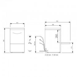 Fast135v1 - Lave-verres ELETTROBAR FAST V1 - Panier 350x350 mm - Cus'tom Shop_2