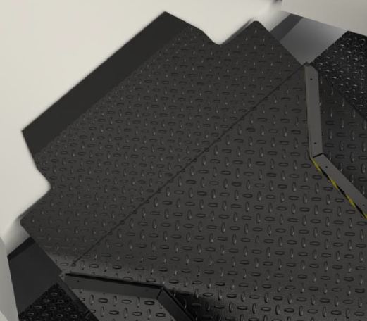 Niveleur de quai spécialement conçu pour charger et décharger des fourgons en toute sécurité et rapidement- Van-dock leveller 233E_2