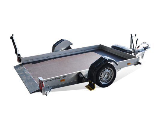 Plateau 1 essieu abaissable HUMBAUR - 250 x 155 x H15 cm - PTAC : 750 Kg - Référence -4018-4-P3-2063_2