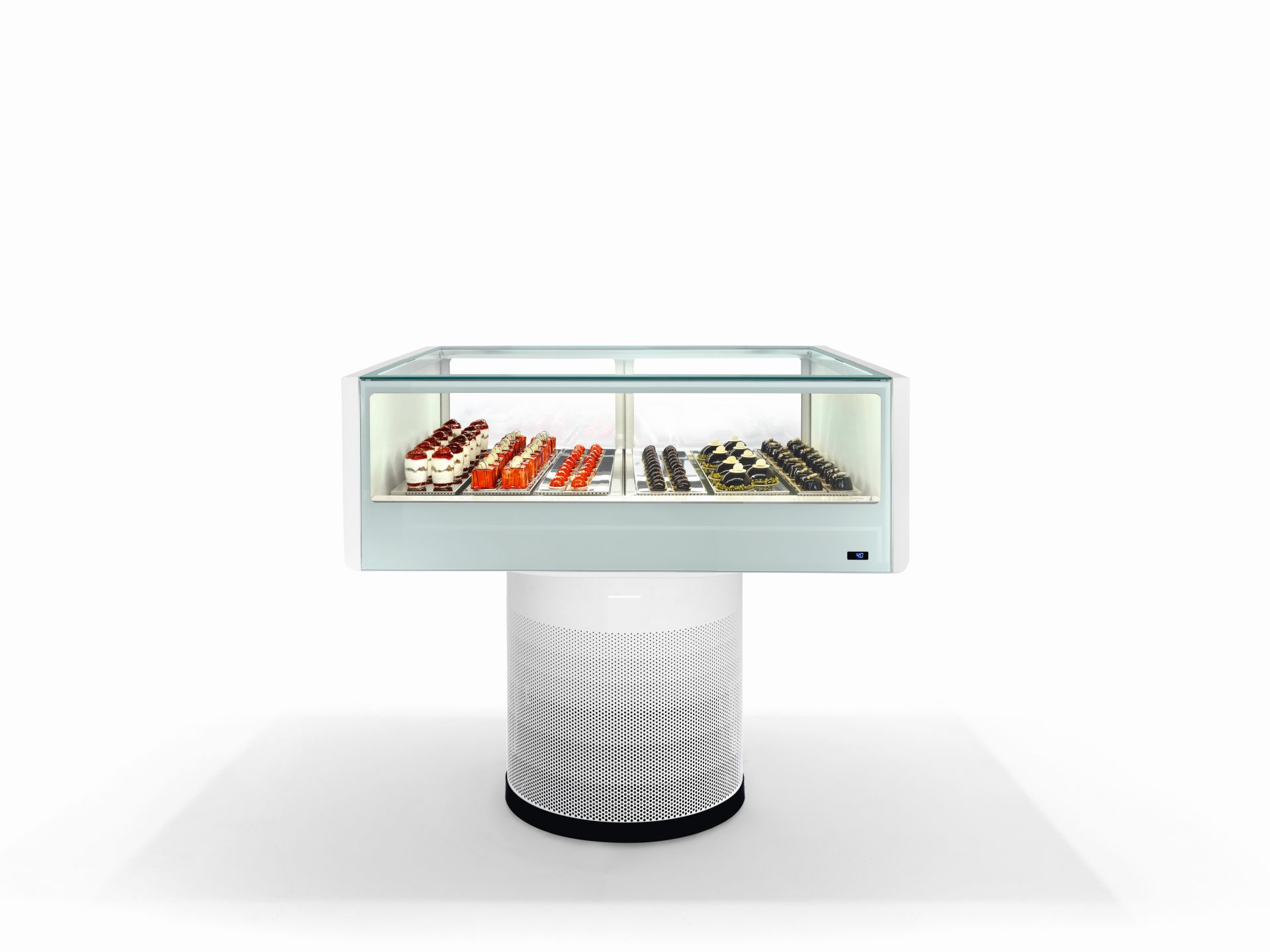 Vitrine pâtisserie et chocolats sur colonne_2