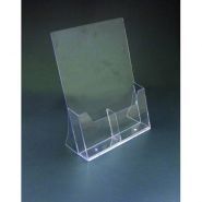 7010S - Porte-brochures de comptoir - Afix Diffusion - Hauteur 7,4 cm - Polystyrène cristal transparent_2
