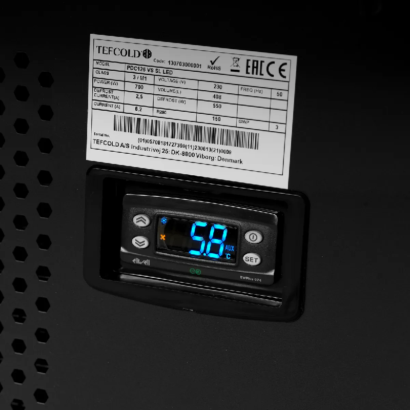 Îlot de refroidissement PDC90SL Acrylic Sides 4 Bumpers Noir TEFCOLD_2
