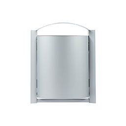 Corbeille en acier traité anticorrosion et anti-UV - 40L - Variantes cendrier et distributeur canin_2