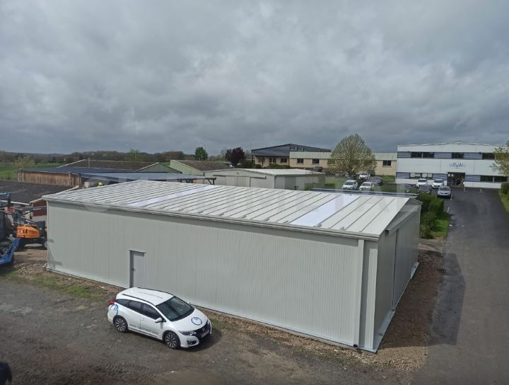 Hangar industriel modulaire  gamme ecorapid pour garage automobiles, concessionnaires, buanderies et démolition- cualimetal_2