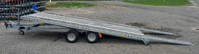Remorque porte voiture-plateau - 5,00 X 2,10 M - 2700 KG Full Alu - TA-NO GRAVITY 27.50_2