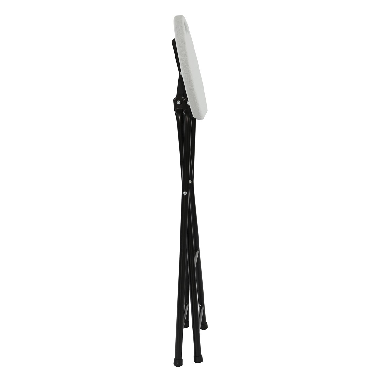 Tabouret de bar pliant - lot de 10 - structure acier époxy - assise PEHD - usage intérieur/extérieur_2