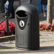 Poubelle publique - Glasdon Evolution - 65 litres, design contemporain et résistant au vandalisme_2