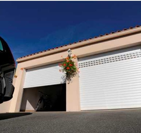 Porte de garage enroulable excelis / motorisée / lames en aluminium ...