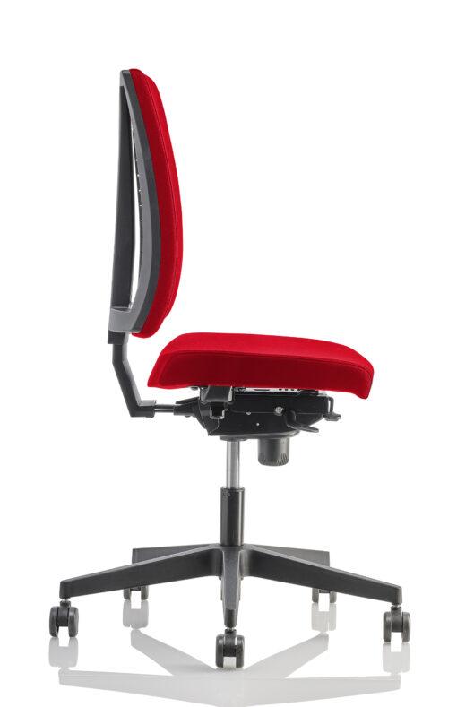 Fauteuil de bureau TISSEO noir neuf avec accoudoirs - pivotant, réglage synchronisé, accoudoirs 2D - structure séparée d'assises de dossier capitonnés_2