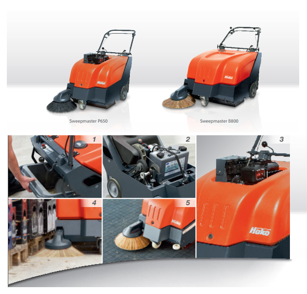 Balayeuse industrielle Sweepmaster B650/800 - nettoyage sans poussière pour petites et moyennes surfaces_2