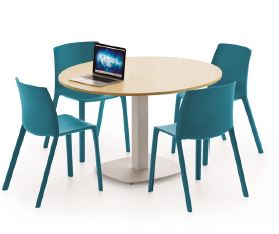 Chaise empilable 100 % polypro de très haute qualité - Soléo, usage intérieur/extérieur, charge max 110 kg, design multi-espaces_2