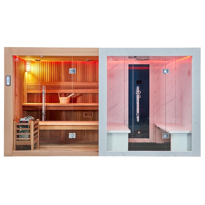 COMBI SAUNA HAMMAM BOREAL® SENSATION - 8 PLACES-360*160*210_2