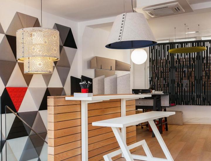 Luminaire suspendu acoustique professionnel - ref : buzzichandelier_2