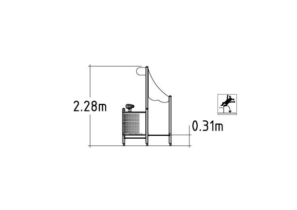 Structure multi-jeux - UniMini Dinghy 8057287 Hags - Pour enfants de 1 à 5 ans avec poteaux bois et panneaux HPL_2