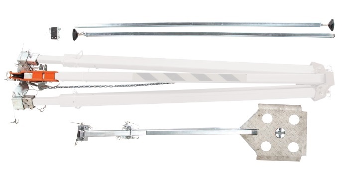 Trépied de sécurité AG_TM14 - EN 795-B avec déport pour 2 personnes - Hauteur 2080mm - Aluminium et acier galvanisé_2