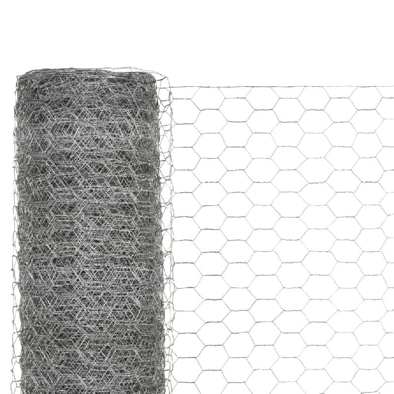 Vidaxl grillage pour volière acier galvanisé 25x1,5 m argenté 143321_2
