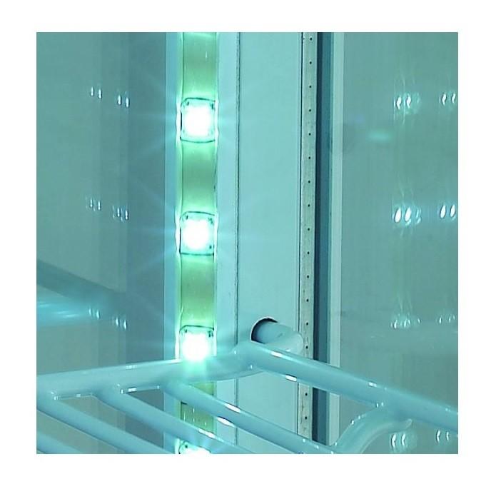 Vitrine réfrigérée 68 litres blanche - vitrée des 4 côtés_2