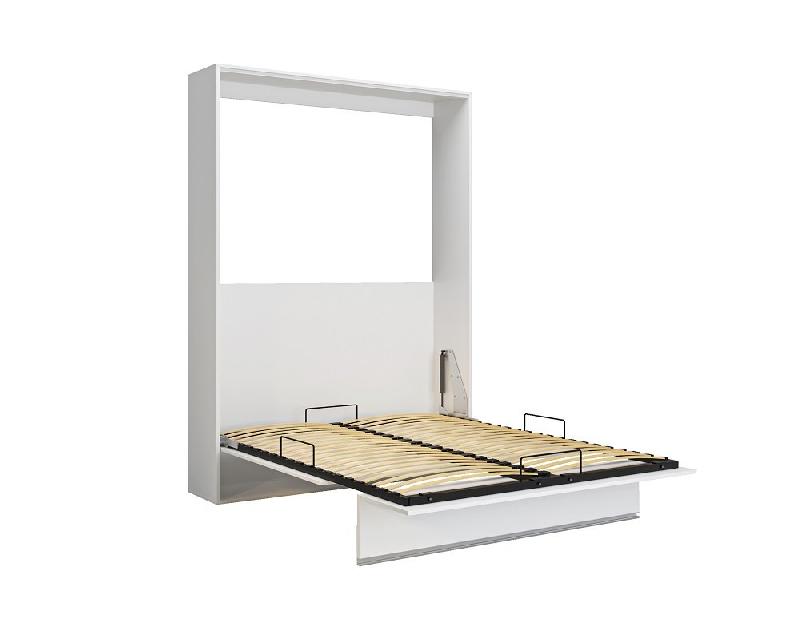 Armoire lit escamotable Genius blanc mat - ouverture assistée - couchage 140x200 cm - fabrication européenne_2