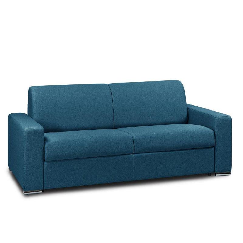 Canapé-lit 4 places Dreamer - Convertible express 160x197 cm - Matelas Excellence Literie 16 cm - Tissu NEO bleu turquoise_2