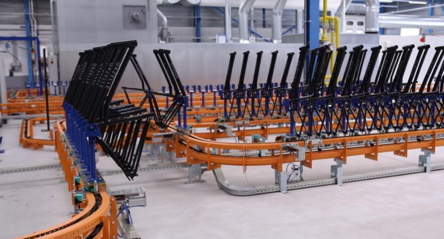 Convoyeur au sol F1 Power & Free - Charge jusqu'à 300 kg - Composants interchangeables T1_2