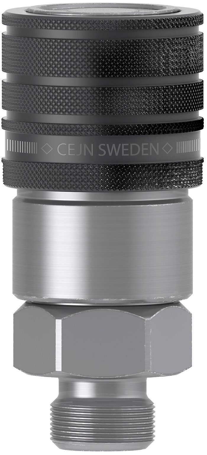 Série 265 - DN 6.3 - Coupleur CEJN en acier zinc-nickel - Raccord rapide à faces planes, norme ISO 16028_2