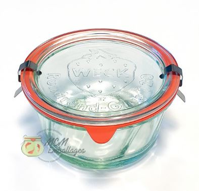 Bocaux en verre WECK kougelhopf 450 ml Ø 120mm avec couvercles en verre et joints (clips non inclus) - WN000015_2