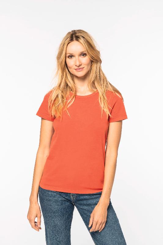 T-shirt écoresponsable délavé pour femme - 100% coton biologique - Réf : NS316_2