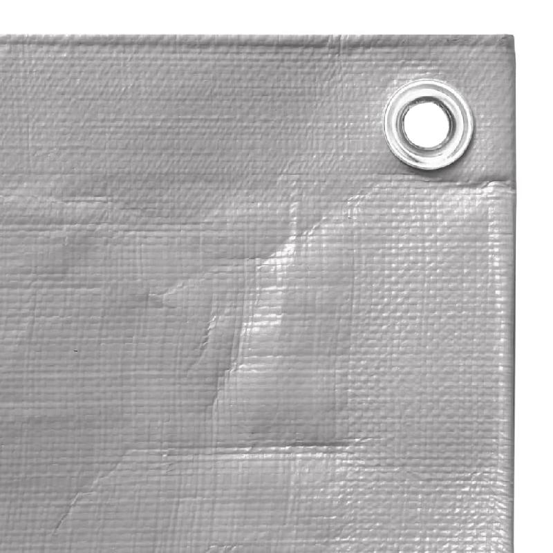Vidaxl bâche 260 g/m² 4x6 m gris pehd 151504_2