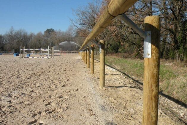 Clôture de carrière - horse stop - lice de carrière déportée, 1 lice, 1m20 - ref. Ld180-1_2