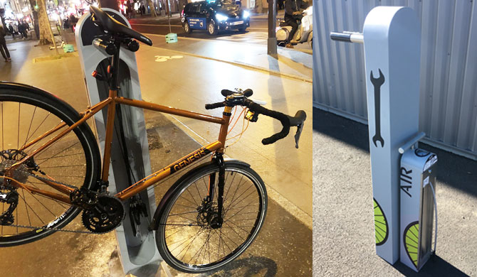 Station de réparation et gonflage robuste pour vélo - altinnova  altao fix'air 2 en 1_2