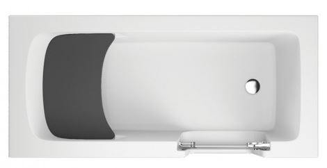 BAIGNOIRE À PORTE ADELAIDE NOIR 160/170/180 X 75/80 X 54 CM_2