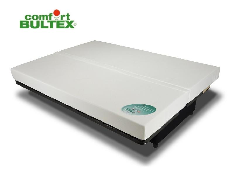 Clic Clac Convertible Bologne 130x190 cm - Matelas Confort Bultex - Bleu avec Coussins Gris_2